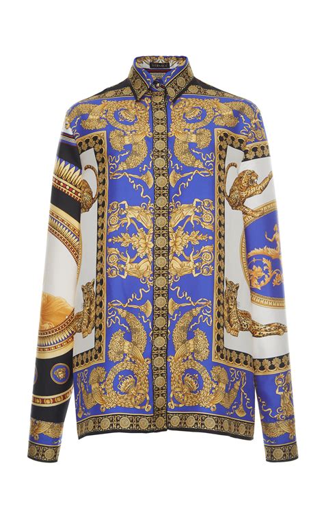 versace esque shirt|Versace long sleeve shirts.